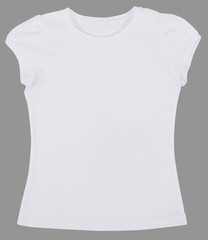 Women's shirt isolated on a gray background