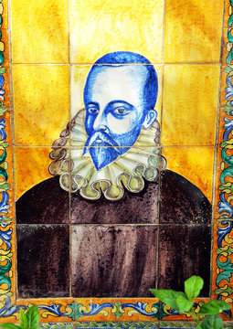 Miguel De Cervantes, Azulejo, España