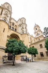 Fototapeta na wymiar Malaga catedral, Spain