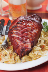 Roasted pork knuckle
