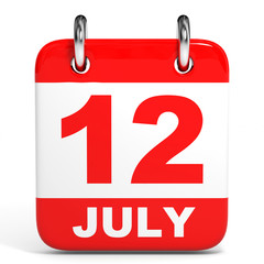 Calendar. 12 July.