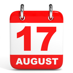 Calendar. 17 August.