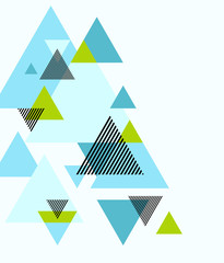 Obrazy na Plexi  Abstrakcyjne trójkąty w tle
