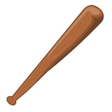 baseball bat isolated illustration