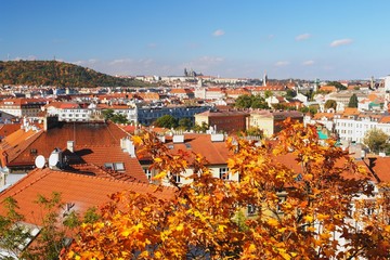 Autumn view of Prague, Czech Republic