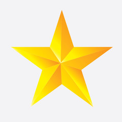 Gold 3D Star