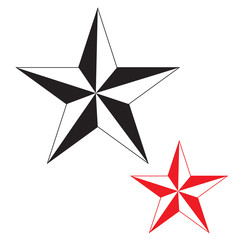 Black&Red stars icon