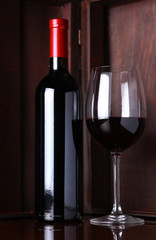 Bottle of red wine