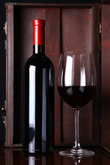 Bottle of red wine