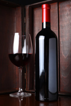 Bottle of red wine