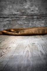 Wooden table with background
