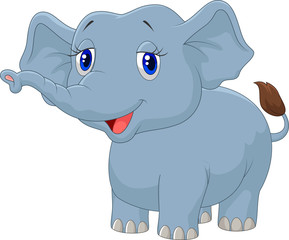 Young elephant cartoon