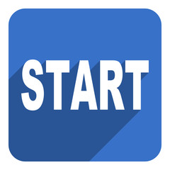 start flat icon