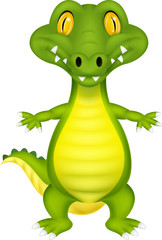 Cute cartoon crocodile