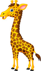 Naklejka premium Cute giraffe cartoon