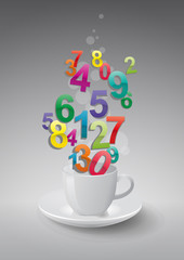 numbers cup
