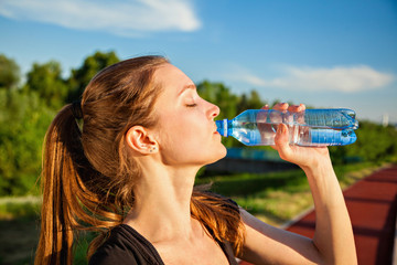 Woman Dinking Water