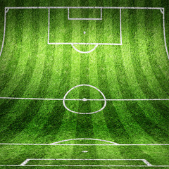 Wand und Boden als Fussballfeld © Thaut Images