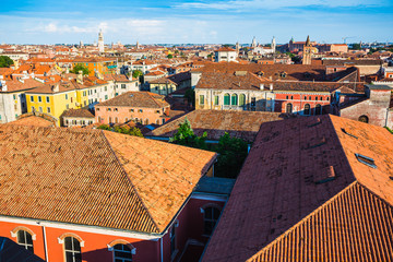 view of Venice rooftops from above