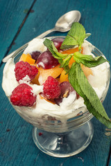 fruit salad is a delicious taste of fresh fruits and berries