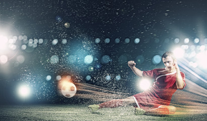 Naklejka premium Football player
