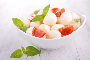 salad with mozzarella and tomato