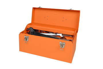 orange tool box