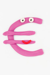 Plasticine Euro Symbol.