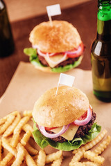 Beer and burgers