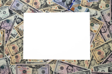 米ドルフレーム　白バック