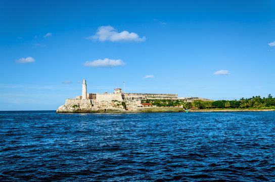 The famous fortress of El Morro in the bay of Havana