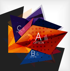 Infographic abstract background with options