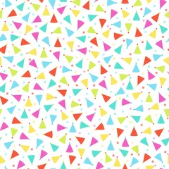 colorful festive caps seamless pattern