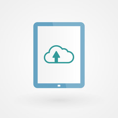 Tablet and upload cloud