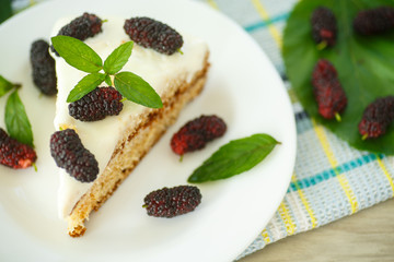 cake with mulberry