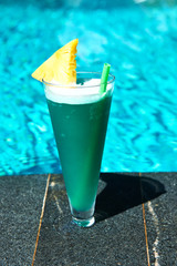 Cocktail near swimming pool
