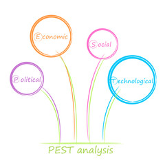 PEST analysis diagram.