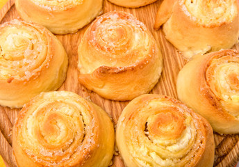 Buns with cottage cheese