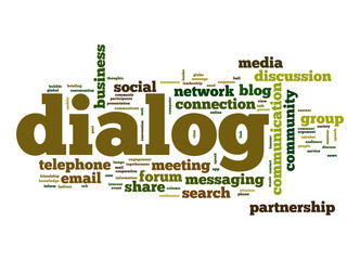 Dialog word cloud