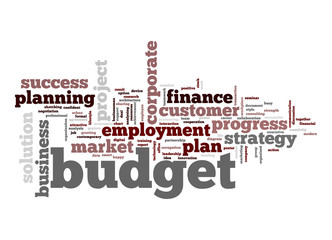 Budget word cloud
