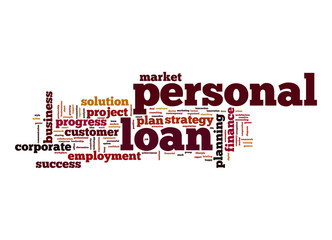 Personal loan word cloud