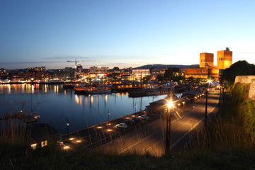 Fototapeta na wymiar Hafen von Oslo