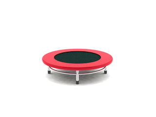 jumping on the trampoline