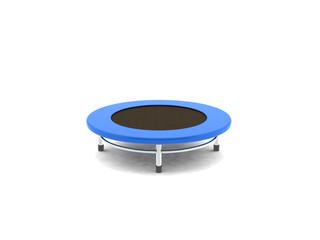 jumping on the trampoline