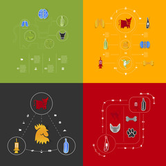 Set of veterinary icons