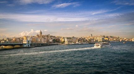 Beyoglu and Galata tower panorama, Istanbul