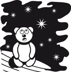 Teddybär Sternenhimmel träumen