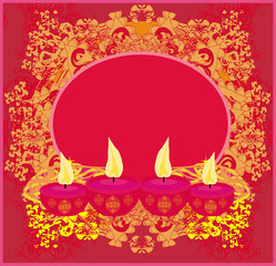 abstract diwali celebration background, vector illustration