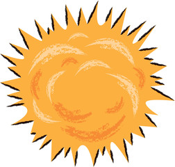 Explosion Children's Illustration