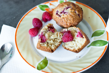 Cupcake on the plate